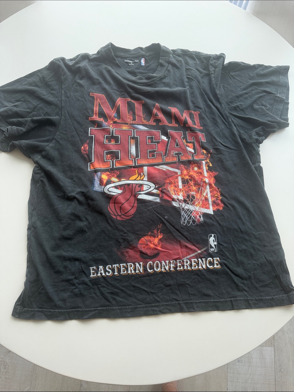 Abercrombie NBA Miami Heat Black Graphic T-Shirt